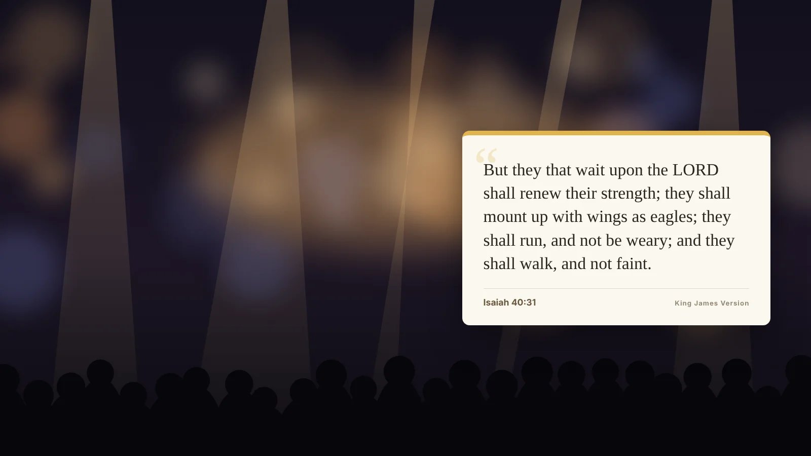 Card design showing Isaiah 40:31